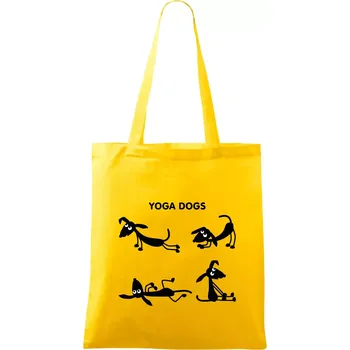Psí yoga (Hana-creative) - Taška bavlněná - 42 x 38 cm ( Žlutá )
