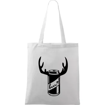 Pivo plechovka - Taška bavlněná - 42 x 38 cm ( Bílá )