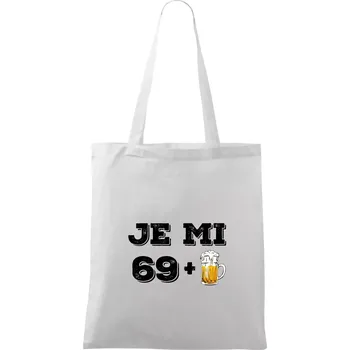 Je mi 70 pivo - Taška bavlněná - 42 x 38 cm ( Bílá )