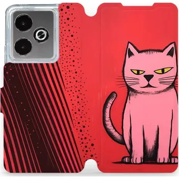 Pouzdro na mobilní telefon Flipové pouzdro Mobiwear - Realme GT 7 - VP54S Kocourek (Knížkové flip pouzdro, obal, kryt na mobil Realme GT 7 - VP54S Kocourek, materiál Umělá kůže + TPU - ochrana 360°, stojánek, silikonová vanička, magnetické zavírání)