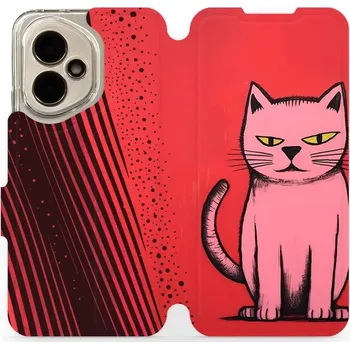 Pouzdro na mobilní telefon Flipové pouzdro Mobiwear - Honor 400 - VP54S Kocourek (Knížkové flip pouzdro, obal, kryt na mobil Honor 400 - VP54S Kocourek, materiál Umělá kůže + TPU - ochrana 360°, stojánek, silikonová vanička, magnetické zavírání)