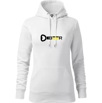 Dámská mikina Otvírák Beer - Mikina dámská Cape s kapucí - XS ( Bílá )