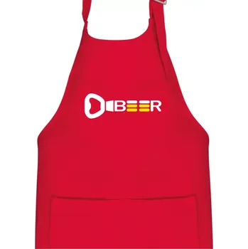 Kuchyňská zástěra Otvírák Beer - Dětská zástěra na vaření - Univerzální velikost ( Červená )