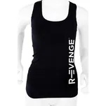 R-EVENGE Dámské technické fitness tílko černé barvy, antibakteriální a příze Q-Skin ČERNÁ