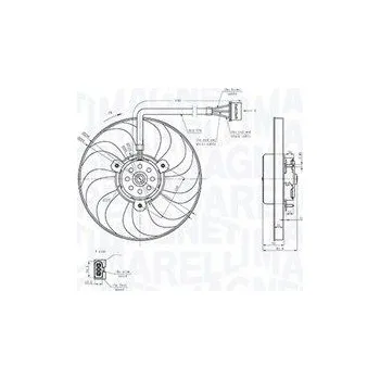 Chladič motoru Větrák, chlazení motoru MAGNETI MARELLI MTC883AX