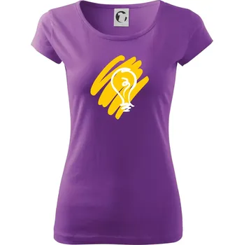 Dámské tričko Žárovka splash - Dámské triko Pure - XS ( Fialová )