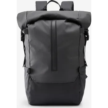 DECATHLON Batoh Rolltop s kapsou na počítač Rolltop 29 l ČERNÁ