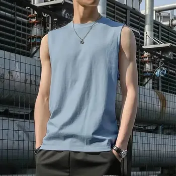 Pánská mikina Pánská mikina bez rukávů s kapucí ve sportovním stylu Velikost: 3XL, Barva (Varianta): NN06 vest light blue