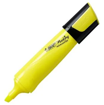Zakreślacz Flat Highlighter żółty neon, BiC