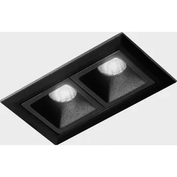 KOHL-Lighting NSES zapuštěné svítidlo s rámečkem 75x45 mm černá 4 W 15D CRI 90 2700K PUSH