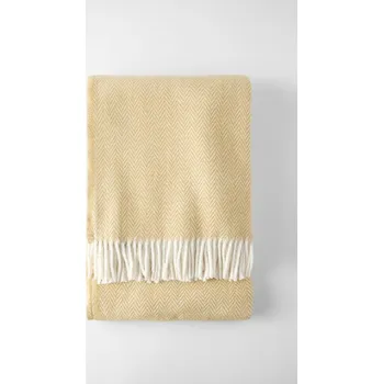 deka Šedohnědý pléd s podílem bavlny Euromant Skyline, 140 x 180 cm ID_193105