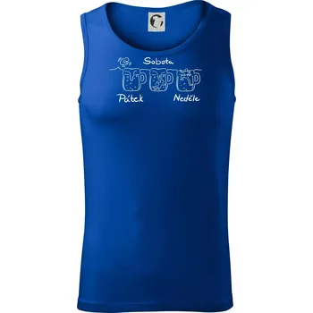Pátek sobota neděle pivo - Tílko pánské Core - XL ( Královská modrá )
