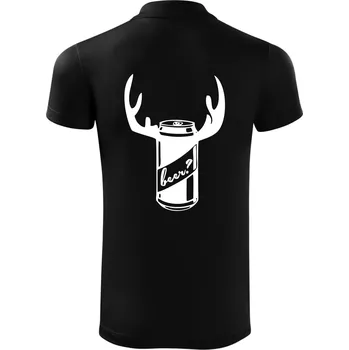 Pánská košile Pivo plechovka - Polokošile Victory sportovní (dresovina) - XL ( Černá )