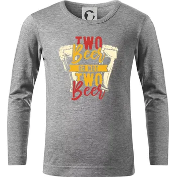 Chlapecké tričko Two beer or not two beer - Triko dětské Long Sleeve - 158 cm/12 let ( Tmavě šedý melír )