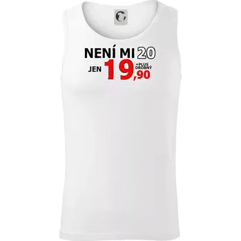 Není mi 20 - Tílko pánské Core - S ( Bílá )