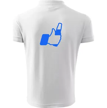 Pánská košile FCB pivo - Polokošile pánská Pique Polo 203 - M ( Bílá )