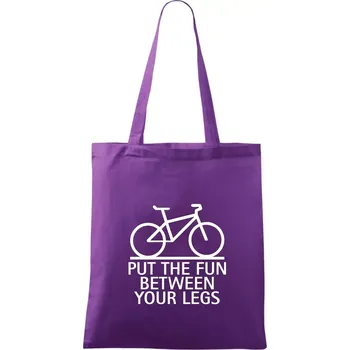 Put the fun between your legs - Taška bavlněná - 42 x 38 cm ( Fialová )