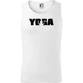 Pánské termoprádlo Yoga nápis - Tílko pánské Core - 2XL ( Bílá )
