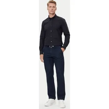 Pánská košile BOSS Košile H-Roan 50544917 Tmavomodrá Slim Fit XXL