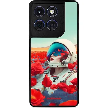 Pouzdro na mobilní telefon Lesklý kryt Mobiwear Glossy - Motorola Edge 60 Pro - G001G Astronautka v květech (Prémiové lesklé pouzdro, obal, kryt Mobiwear Glossy na mobil Motorola Edge 60 Pro - G001G Astronautka v květech, materiál Plast + TPU silikon - krytí po všech stranách,)