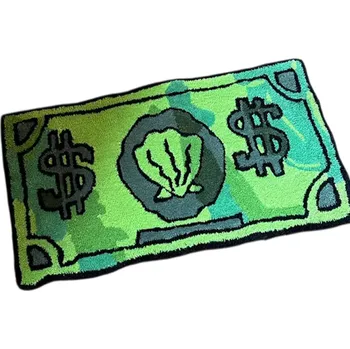 Koberec Dekorativní koberec 50 x 80 cm Design mince Protiskluzová rohožka Koupelnová podložka Odolná proti opotřebení Znečištění Nečistotám