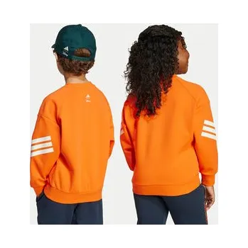 Dámská mikina adidas Mikina Disney Mickey Mouse JL9188 Oranžová Loose Fit 9_10Y