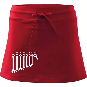 Dámská sukně Opravář piva - Sportovní sukně - two in one - S ( Červená )