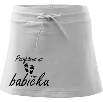 Dámská sukně Povýšena na babičku - Sportovní sukně - two in one - L ( Bílá )