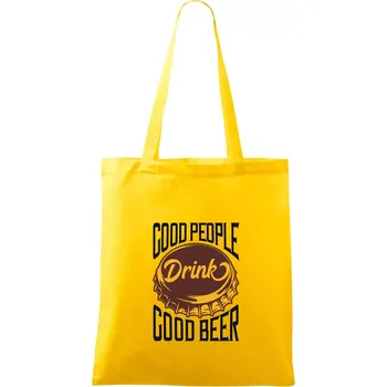Good People Drink good Beer - Taška bavlněná - 42 x 38 cm ( Žlutá )