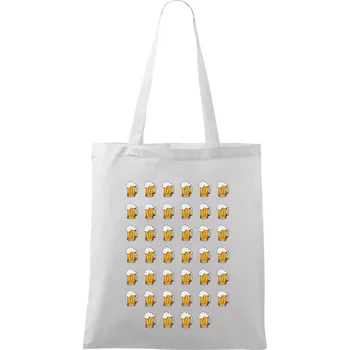 Narozeniny - 40x pivo - Taška bavlněná - 42 x 38 cm ( Bílá )