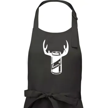 Kuchyňská zástěra Pivo plechovka - Dámská zástěra na vaření - Univerzální velikost ( Tmavá břidlice (šedá se zeleným nádechem) )