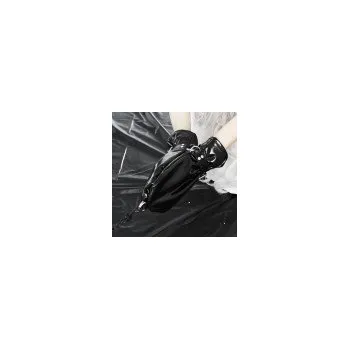 Pás cudnosti Bondage lackové uzamykatelné rukavice 252400231 Barva Černá bdsm-bondage-shop 08595729747555 8595729747555