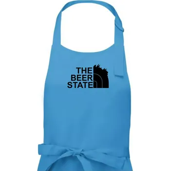 Kuchyňská zástěra The Beer State - Praha - Dámská zástěra na vaření - Univerzální velikost ( Světlý tyrkys )