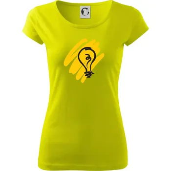 Žárovka splash - Dámské triko Pure - XS ( Limetková )