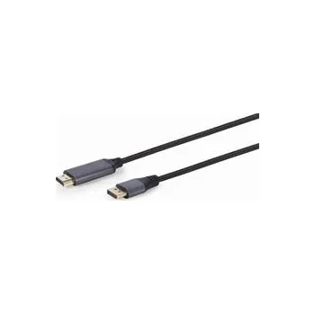 Video kabel Gembird kábel DisplayPort (M) na HDMI (AM), 4K, Premium Series, 1.8 m, čierny