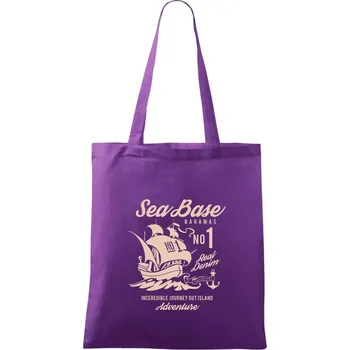 Sea Base - Taška bavlněná - 42 x 38 cm ( Fialová )