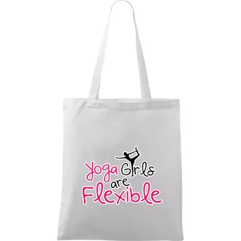 Yoga Girls - Taška bavlněná - 42 x 38 cm ( Bílá )