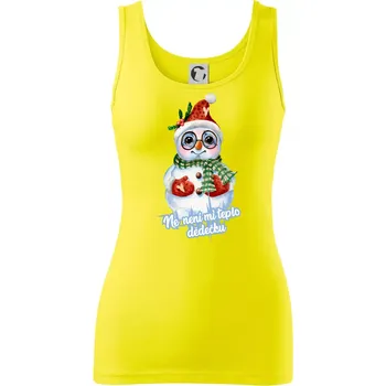 Dámské tričko Ne, není mi teplo dědečku - Dámské tílko - M ( Citrónová )