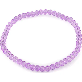 Náramek Náramek pružný z broušených korálků Varianta: 7 fialová orchidej, Balení: 1 ks