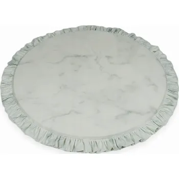 Hrací deka Podložka na hraní pro děti 100 cm s volánkem, kulatá