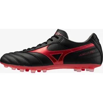 Kopačky MIZUNO Kopačky Mizuno Morelia II Pro MG/AG kožené pro dospělé 46 ČERNÁ|ČERVENÁ