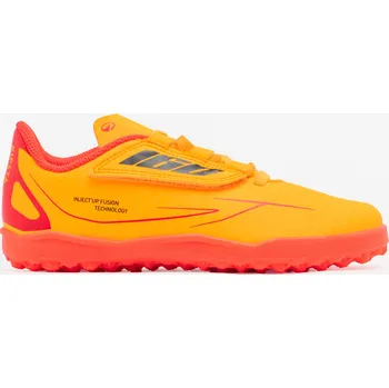 Kopačky KIPSTA Dětské kopačky na suchý zip 160 Easy turf 29 ORANŽOVÁ|ŽLUTÁ