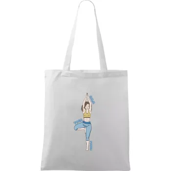 Calm yoga power (Radek Pilař ART) - Taška bavlněná - 42 x 38 cm ( Bílá )
