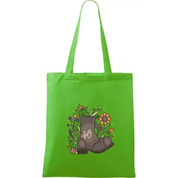 Nákupní taška Stará bota 40 - Taška bavlněná - 42 x 38 cm ( Apple Green )