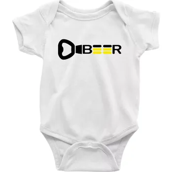 Kojenecký body Otvírák Beer - Body kojenecké s krátkým rukávem - Krátký r. do 3 měs ( Bílá )