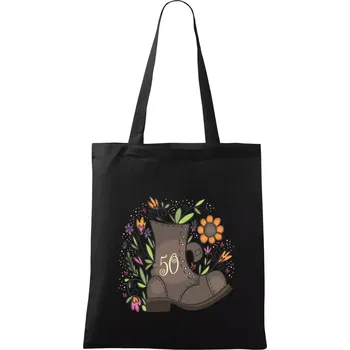 Stará bota 50 - Taška bavlněná - 42 x 38 cm ( Černá )