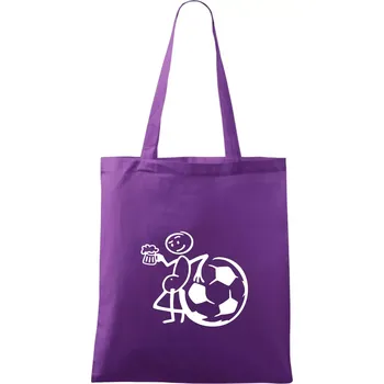 Velký fotbalista - Taška bavlněná - 42 x 38 cm ( Fialová )