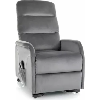 Křeslo Nábytek PEGAS s.r.o. Rozkládací křeslo JUPITER M VELVET, Šedá BLUVEL 14