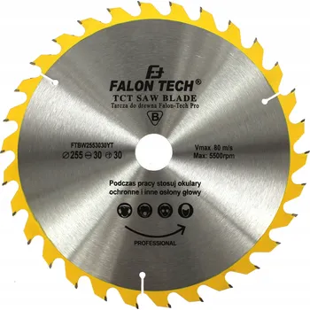 Pilový kotouč Řezný kotouč na dřevo Falon-Tech FTBW2553030YT 255x30 mm 30 zubů