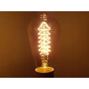 Žárovka Dekorativní žárovka uhlíková Vánoční stromek retro E27 40W